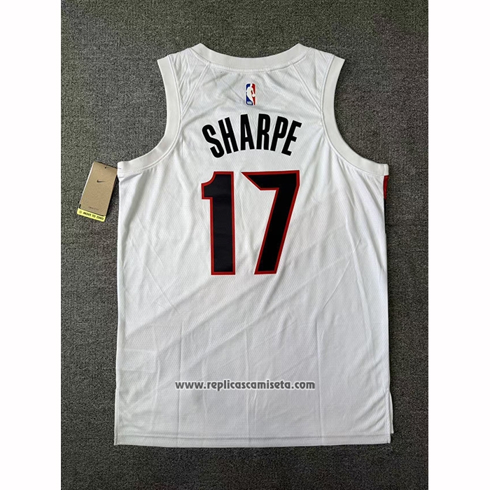 Camiseta Portland Trail Blazers Shaedon Sharpe NO 17 Association 2025-26 Blanco